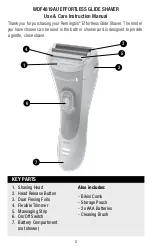 Предварительный просмотр 3 страницы Remington Smooth & Silky WDF4819AU Use & Care Manual