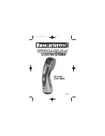 Preview for 1 page of Remington Titanium VacuumTrim MB-400 Use And Care Manual