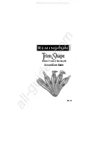 Remington Trim & Shape WPG-150 Use And Care Manual preview