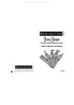 Preview for 13 page of Remington Trim & Shape WPG-150 Use And Care Manual