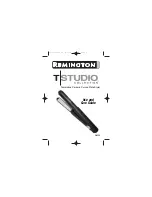 Preview for 1 page of Remington TStudio S-8300 Use And Care Manual