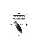 Remington Vacuum & Trim Titanium HKVAC-2000 Use And Care Manual preview