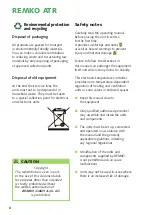 Preview for 4 page of REMKO ATR 10 Operating And Installation Instructions