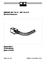 REMKO ELT 18-S Operation,Technology,Spare Parts preview