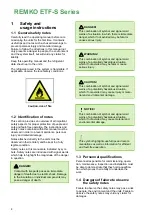 Предварительный просмотр 4 страницы REMKO ETF 650-S Operating And Installation Instructions