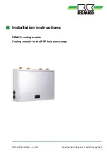 REMKO KNGcooling module Installation Instructions Manual preview