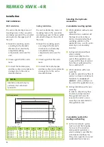 Предварительный просмотр 12 страницы REMKO KWK 100-4R Operation,Technology,Spare Parts