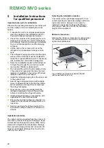 Preview for 20 page of REMKO MVD 222 Operating And Installation Instructions