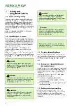 Preview for 4 page of REMKO MXW 202 Assembly And Operating Instructions Manual