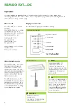 Предварительный просмотр 6 страницы REMKO RXT 1051DC Operation Manual