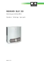 REMKO SLE 20 Operation,Technology,Spare Parts preview