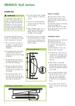 Preview for 8 page of REMKO SLE 40 Assembly And Operating Instructions Manual