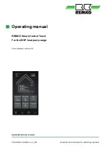 REMKO Smart-Control Touch Operating Manual предпросмотр