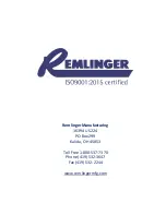 Preview for 58 page of Remlinger 3500 Owner'S Manual And Installation Instructions