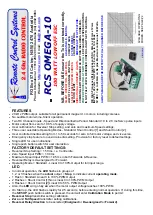 Remote Control Systems OMEGA-10 Manual preview