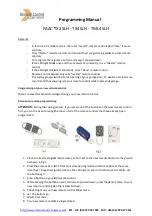 Remote Control FAAC TX2 SLH Programming Manual preview