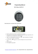 Preview for 1 page of Remote Control NICE Moon MOTX-R Programming Manual