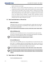 Preview for 9 page of Remotek R84DLI-W19L17-2S User Manual