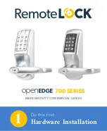 RemoteLock openEDGE 700 Series Hardware Installation preview