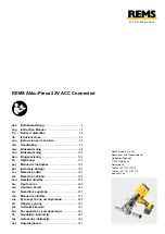 Preview for 1 page of REMS Akku-Press 22 V ACC Connected Instruction Manual