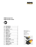 REMS Krokodil 125 Instruction Manual preview