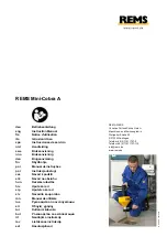 REMS Mini-Cobra A Instruction Manual предпросмотр