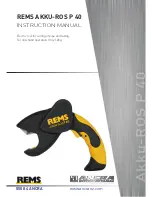 REMS REMS AKKU-ROS P 40 Instruction Manual предпросмотр