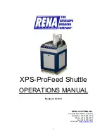 Rena Systems XPS-Pro Operation Manual предпросмотр