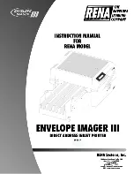 Preview for 1 page of Rena envelope imager III Instruction Manual