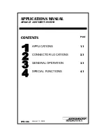 Renault 1992 ANTI THEFT SYSTEM R21 Applications Manual preview