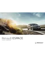 Предварительный просмотр 1 страницы Renault 2016 ESPACE Handbook