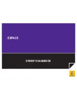 Renault Espace Driver'S Handbook Manual предпросмотр