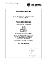 Preview for 81 page of Rendamax R3400 Operation And Installation Manual