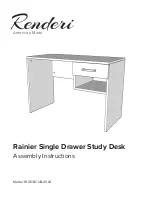 Renderi Rainier WSD-BCUB-2042 Assembly Instructions Manual preview