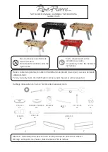 Rene Pierre GAMME CAFE Assembly Instructions preview