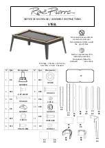 Rene Pierre STEEL Assembly Instructions Manual предпросмотр