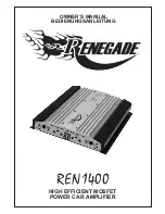 Renegade REN1400 Owner'S Manual preview