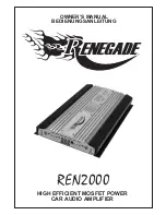 Renegade REN2000 Owner'S Manual предпросмотр