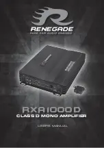 Renegade RXA 1000 D User Manual preview