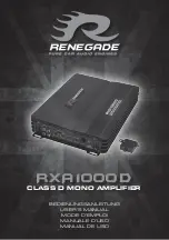 Renegade RXA1000D User Manual preview