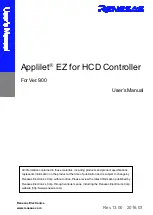 Renesas Applilet User Manual preview