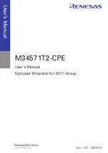 Preview for 3 page of Renesas Compact Emulator M34571T2-CPE User Manual