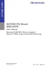 Предварительный просмотр 3 страницы Renesas CPU Board M3A-HS19 User Manual