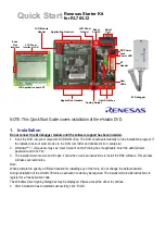 Предварительный просмотр 1 страницы Renesas e1 Quick Start Manual