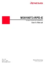 Предварительный просмотр 1 страницы Renesas Emulation Pod M30100T3-RPD-E User Manual