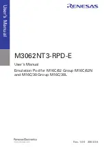 Предварительный просмотр 3 страницы Renesas Emulation Pod M3062NT3-RPD-E User Manual