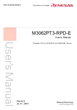 Renesas Emulation Pod M3062PT3-RPD-E User Manual preview