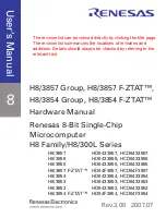 Preview for 3 page of Renesas F-ZTAT H8 Series Hardware Manual