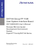 Предварительный просмотр 3 страницы Renesas FP-112B User Manual