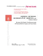 Renesas H8/38024 Series Hardware Manual предпросмотр